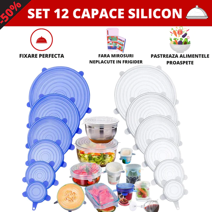SET 12 CAPACE FLEXIBILE DIN SILICON