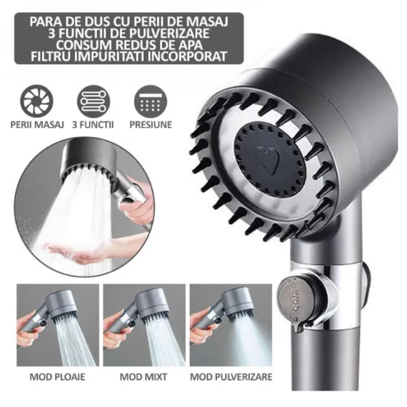 CAPUL DE DUȘ GERMAN MULTIFUNCȚIONAL CU MASAJ ȘI FILTRU